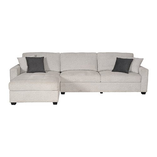 The Milano – Grey Charcoal Corner Sofa with Full-Length Chaise &amp; Pocket Springs | Greenora Living Australia
