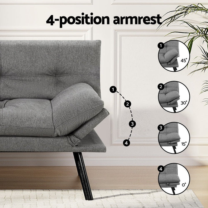 Linen Haven 3-Seater Sofa Bed | Greenora Living Australia