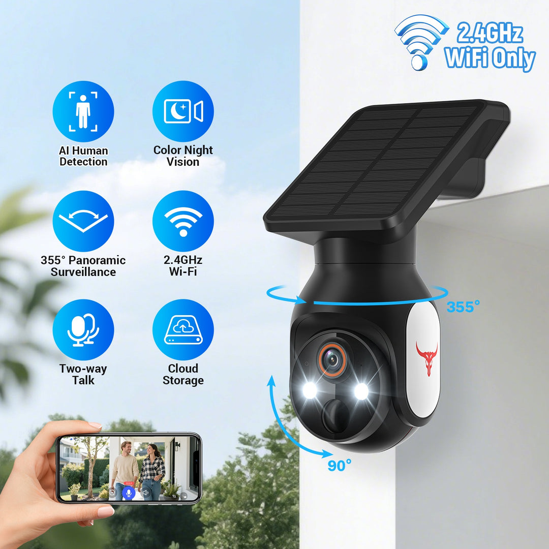 SolarGuard™ Freedom Wireless Battery Camera | 1080p, Night Vision & Solar Charging | Greenora Living Australia