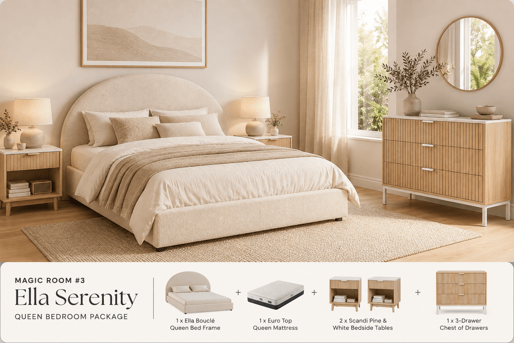 Ella Complete Queen Bedroom Package – 5 Piece – product view 2