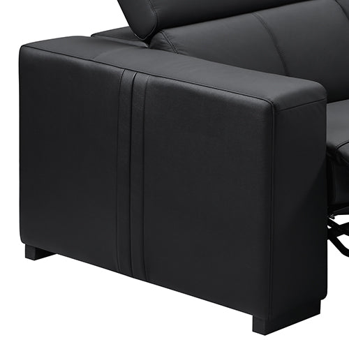 Washington Genuine Leather Electric Corner Sofa | 6-Seater, Electric Recliner &amp; Pocket Springs | Greenora Living Australia