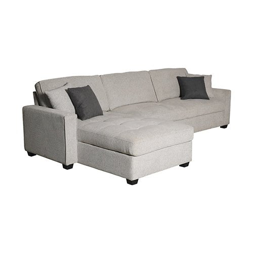 The Milano – Grey Charcoal Corner Sofa with Full-Length Chaise & Pocket Springs | Greenora Living Australia