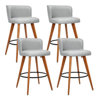 Linen Mist Bar Stools (Set of 4) | Greenora Living Australia