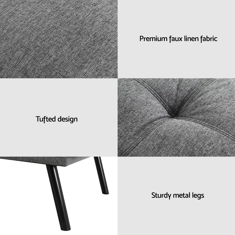 Linen Haven 3-Seater Sofa Bed | Greenora Living Australia