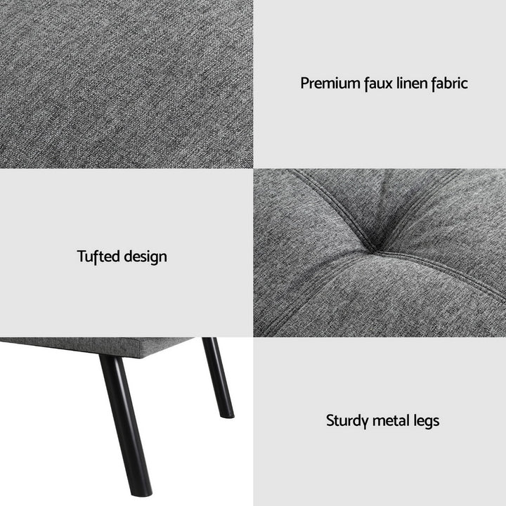 Linen Haven 3-Seater Sofa Bed | Greenora Living Australia