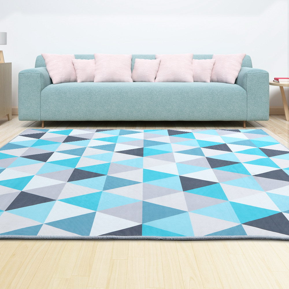 Soft Flannel Area Rug with Anti-Slip Base – 200x290cm Neutral - Greenora Living