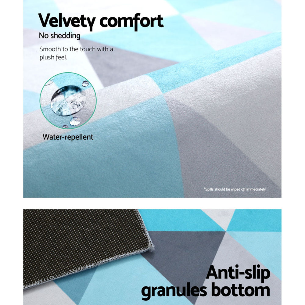 Soft Flannel Area Rug with Anti-Slip Base – 200x290cm Neutral - Greenora Living
