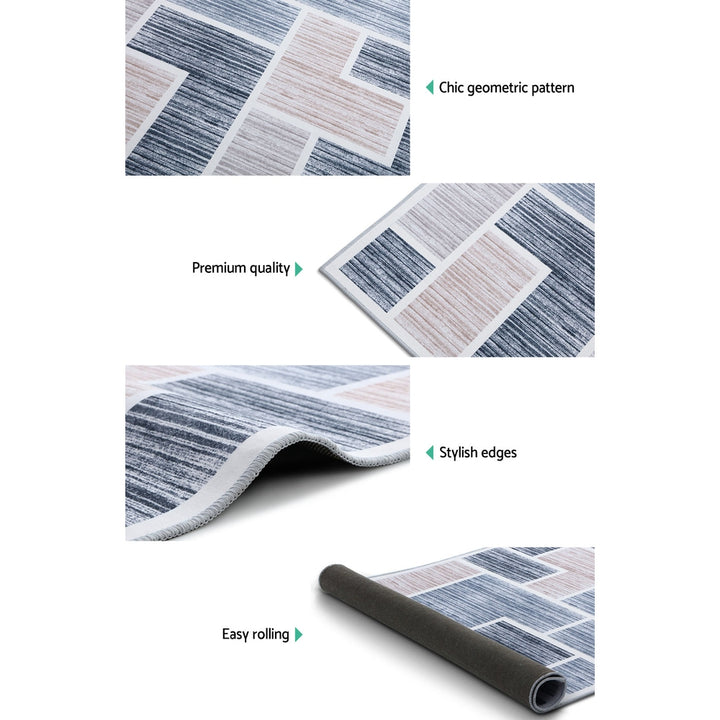 Soft Flannel Area Rug with Anti-Slip Base – 120x170cm Neutral - Greenora Living