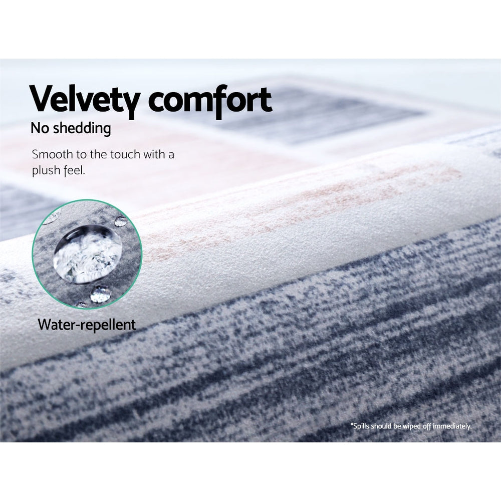 Soft Flannel Area Rug with Anti-Slip Base – 120x170cm Neutral - Greenora Living