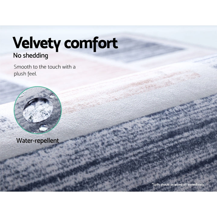 Soft Flannel Area Rug with Anti-Slip Base – 120x170cm Neutral - Greenora Living