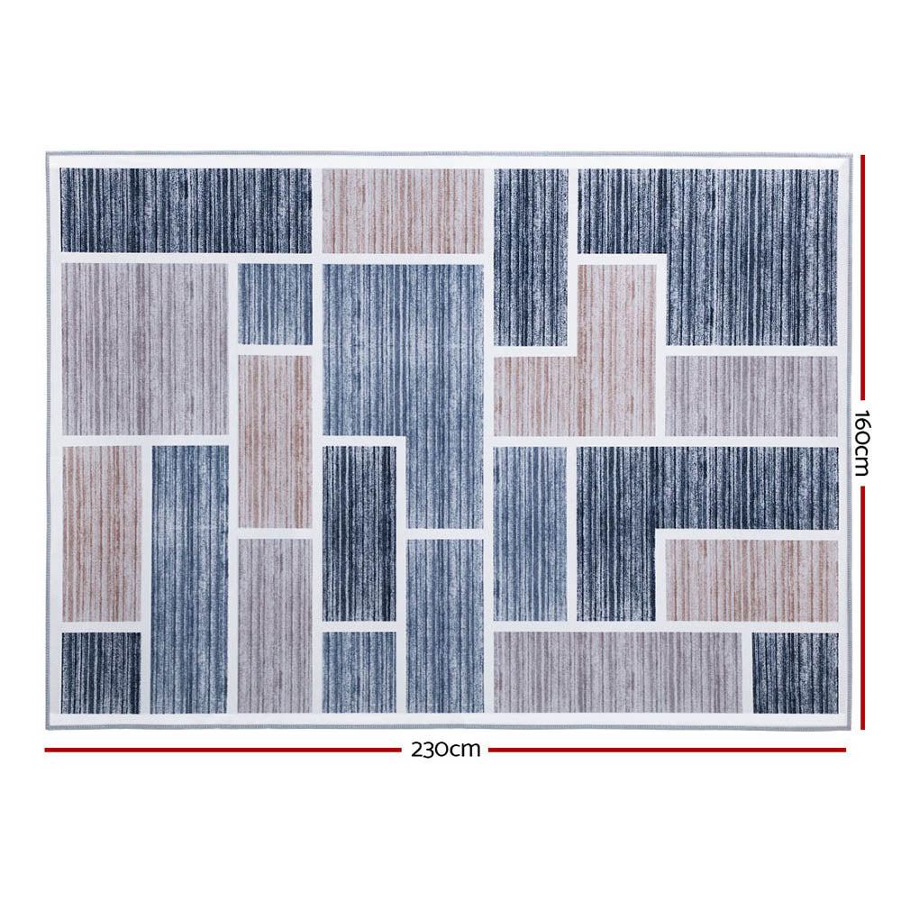 Soft Polyester Area Rug with Anti-Slip Base – 160x230cm Neutral - Greenora Living
