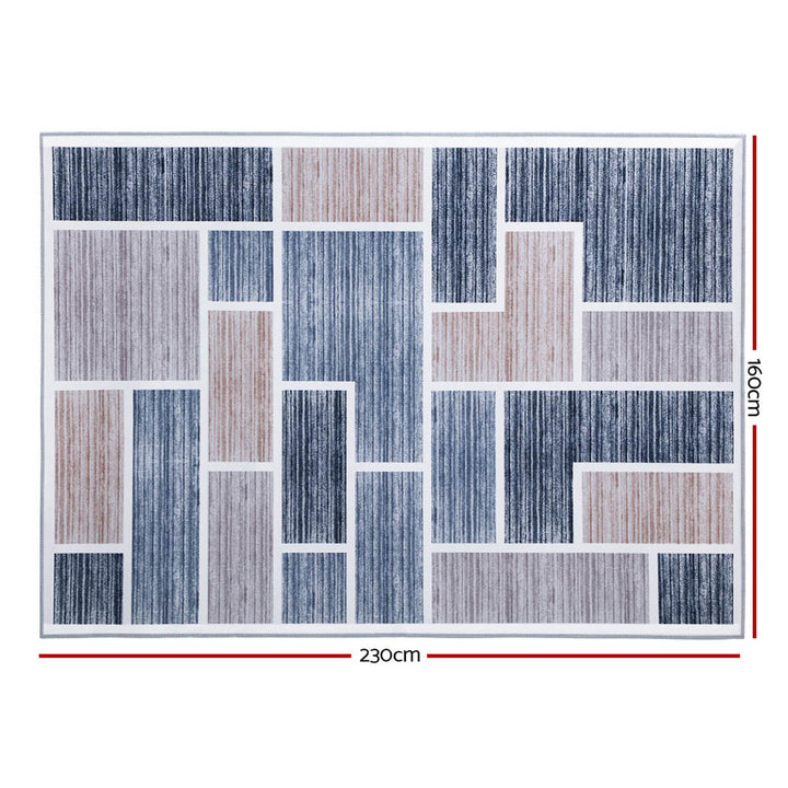 Soft Polyester Area Rug with Anti-Slip Base – 160x230cm Neutral - Greenora Living