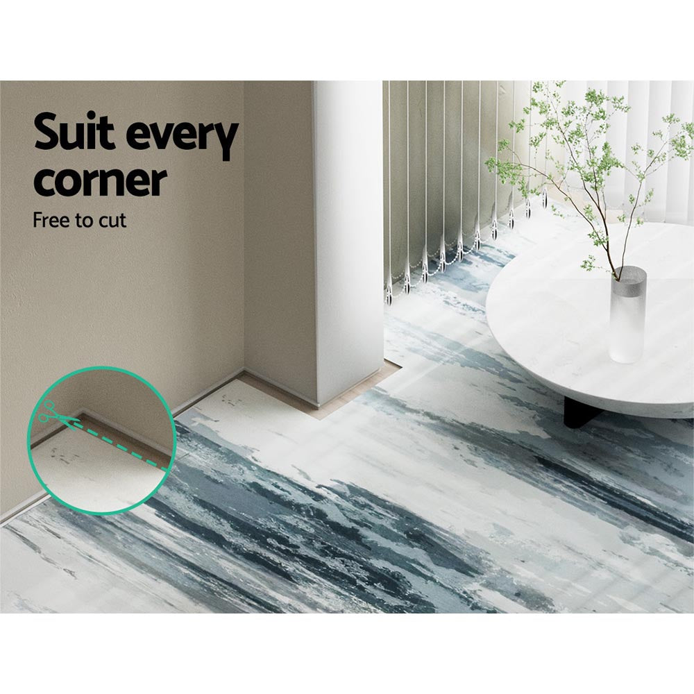 Washable Flannel Area Rug with Oil-Painting Design – 160x230cm - Greenora Living