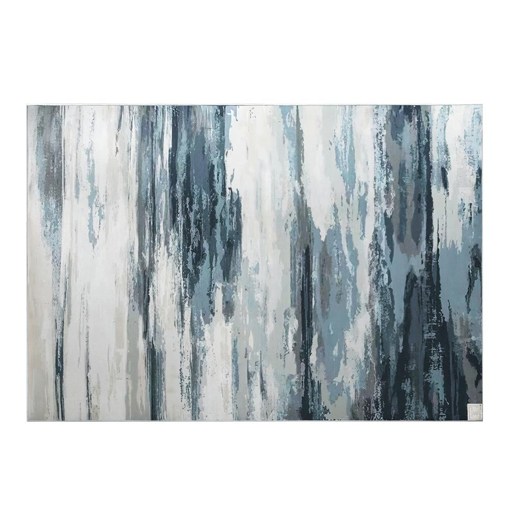 Washable Flannel Area Rug with Oil-Painting Design – 200x290cm - Greenora Living