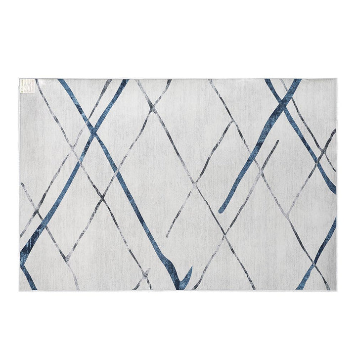 Geometric Washable Flannel Area Rug with Anti-Slip Base – 200x290cm - Greenora Living
