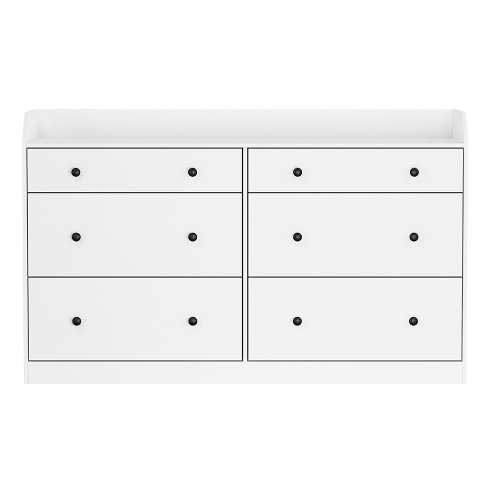 Arden 6-Drawer White Chest with Top Shelf – product view 5