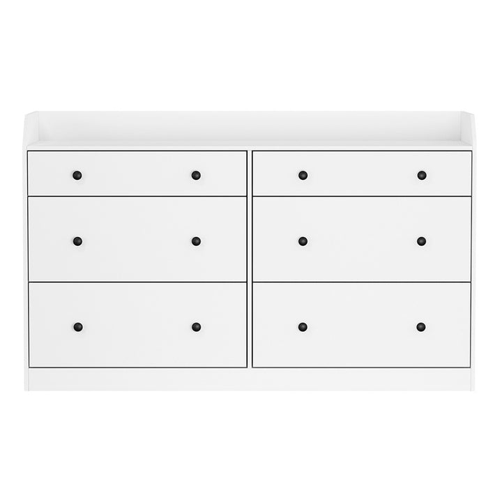 Arden 6-Drawer White Chest with Top Shelf – product view 5