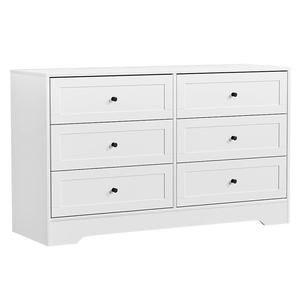 Cove 6-Drawer White Chest of Drawers – product view 3