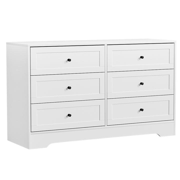 Cove 6-Drawer White Chest of Drawers – product view 3
