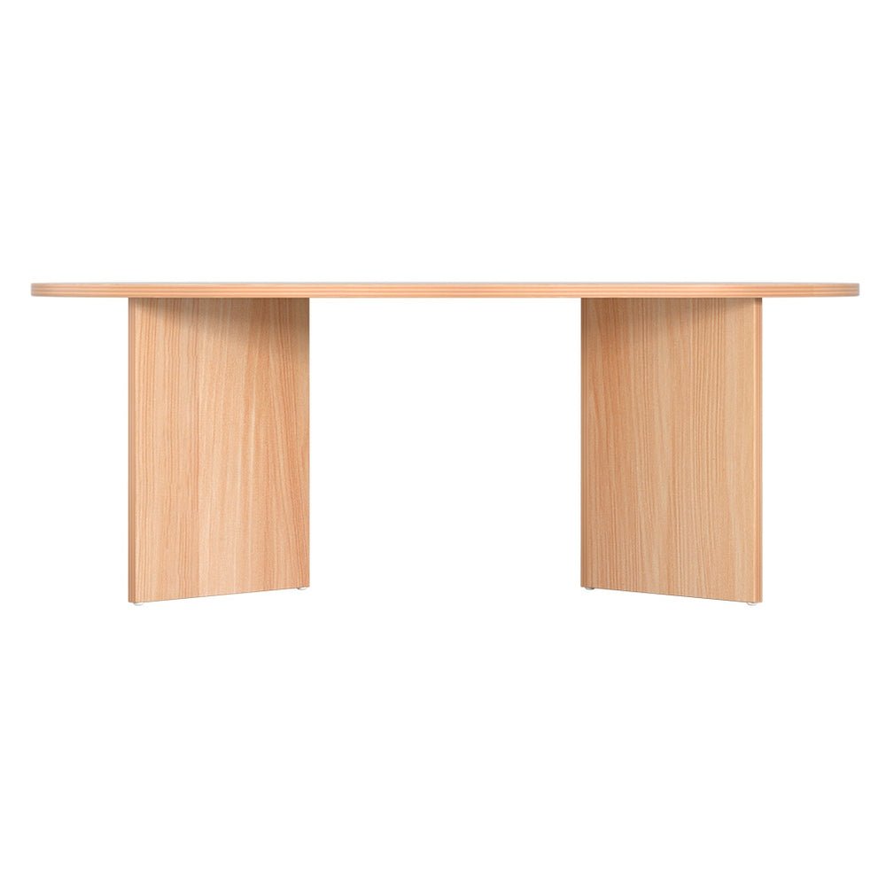 Alva 110cm Oval Pine Coffee Table – Natural – product view 4