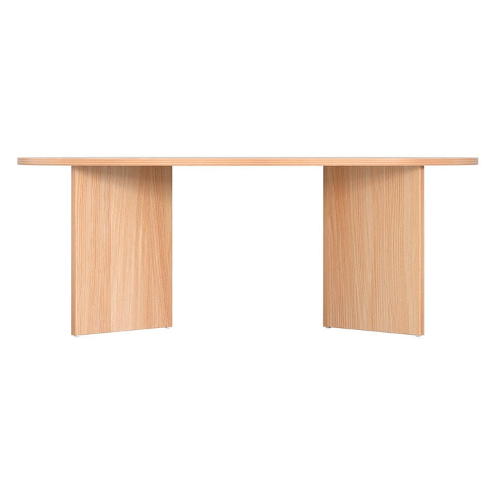 Alva 110cm Oval Pine Coffee Table – Natural – product view 4