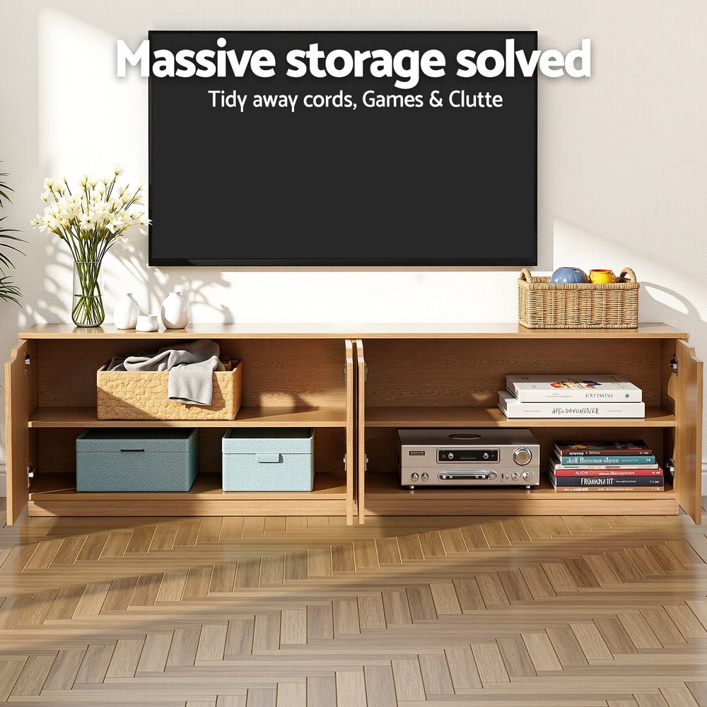 Coastal Grove Pine TV Unit | Greenora Living Australia
