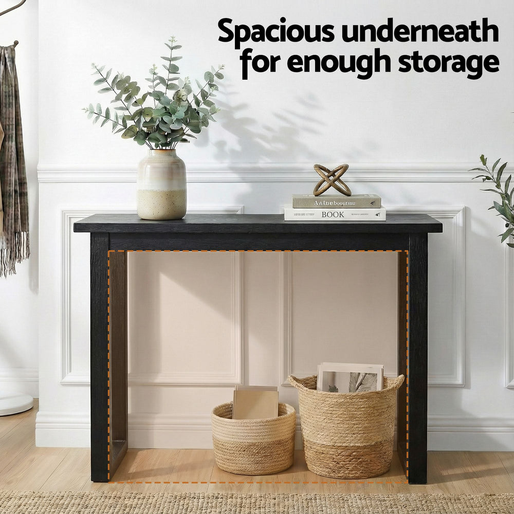 Noir Black Ski-Leg Console Table 110cm – product view 2