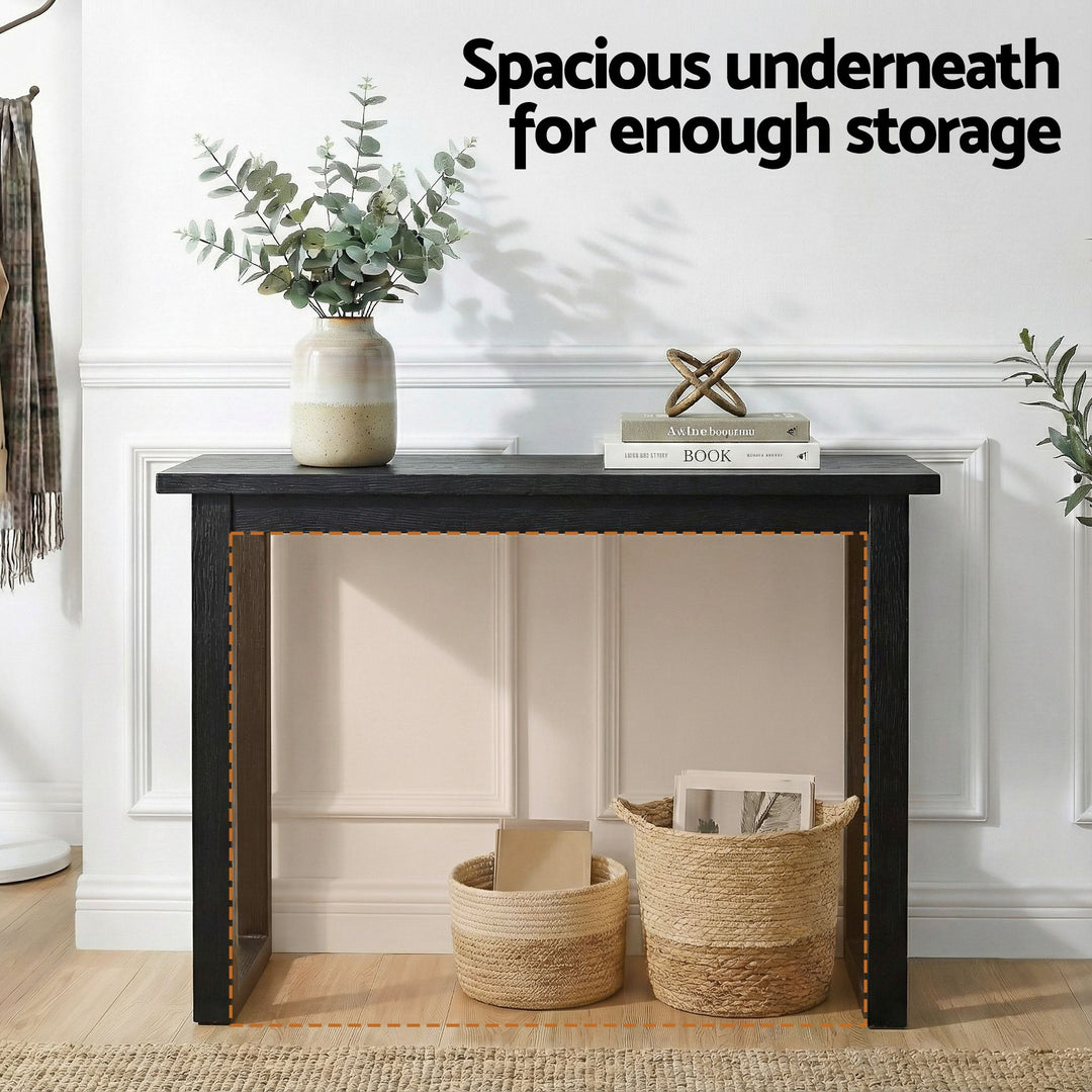 Noir Black Ski-Leg Console Table 110cm – product view 2