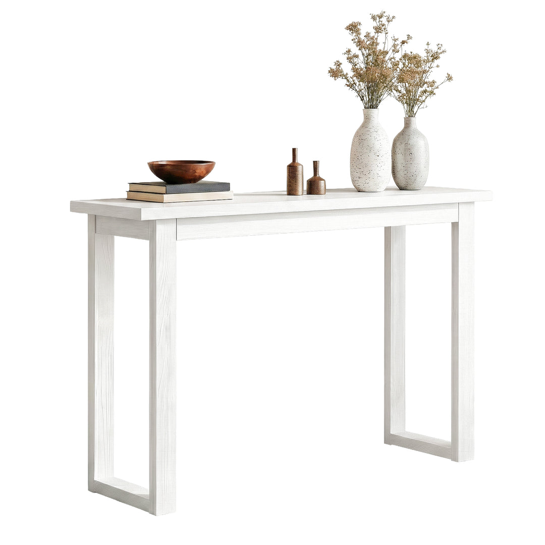 Alba White Ski-Leg Console Table 110cm – product view 9