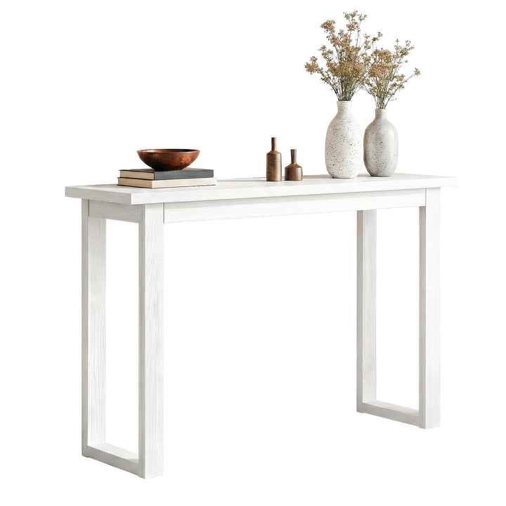 Alba White Ski-Leg Console Table 110cm – product view 9