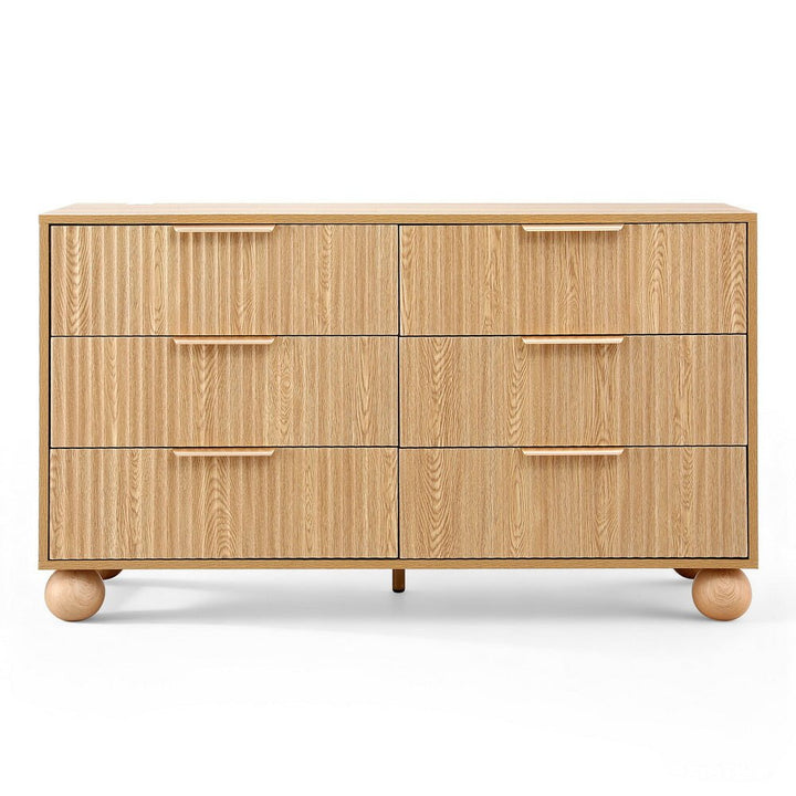 Pinecrest 6-Drawer Pine Tallboy Dresser – product view 4