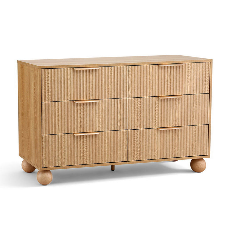 Pinecrest 6-Drawer Pine Tallboy Dresser – product view 7