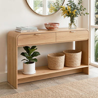 Harper Pine 120cm 2-Drawer Console Table