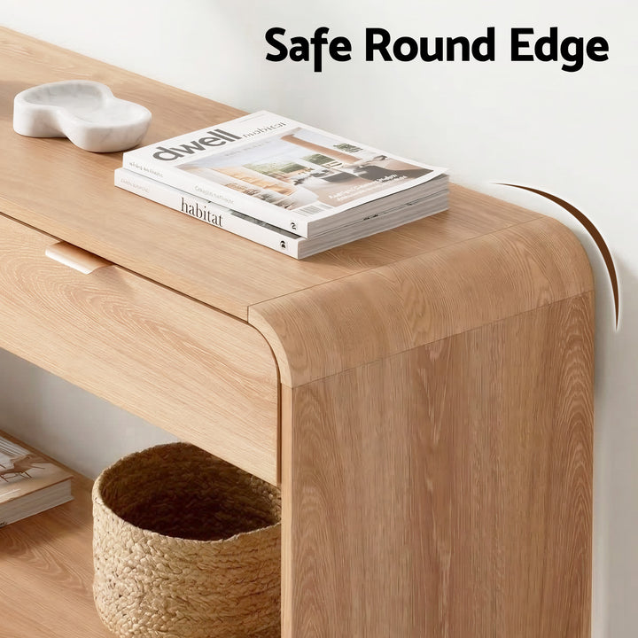 Harper Pine 120cm 2-Drawer Console Table – product view 7
