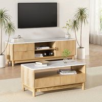 Marble Grove TV Unit & Coffee Table Set | Greenora Living Australia