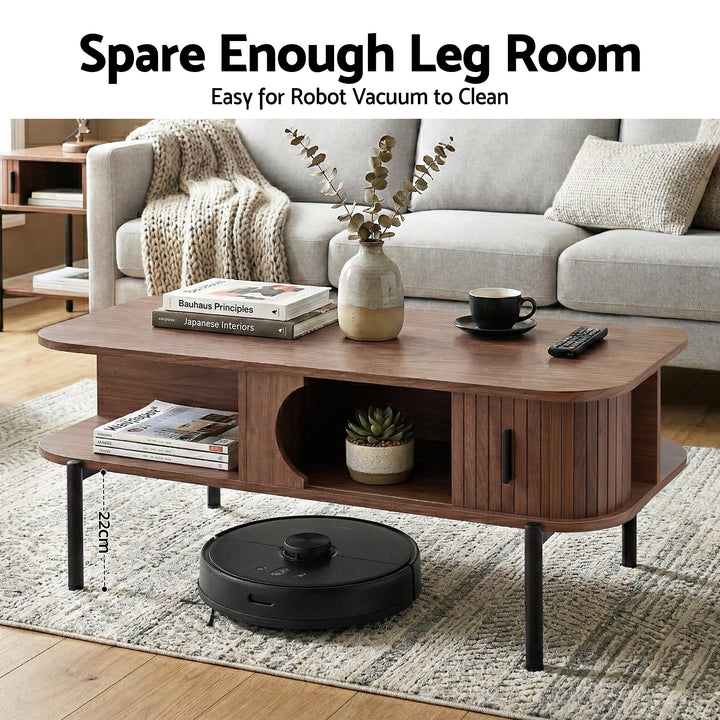 Hudson Storage Coffee Table – Walnut – product view 5