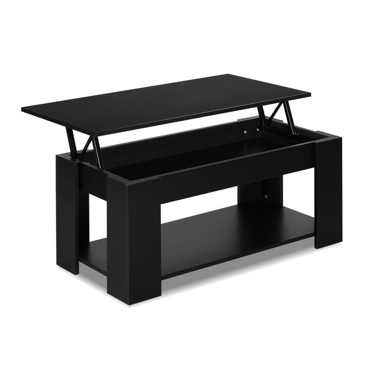 Arlo Lift-Top Storage Coffee Table – Black – product view 8