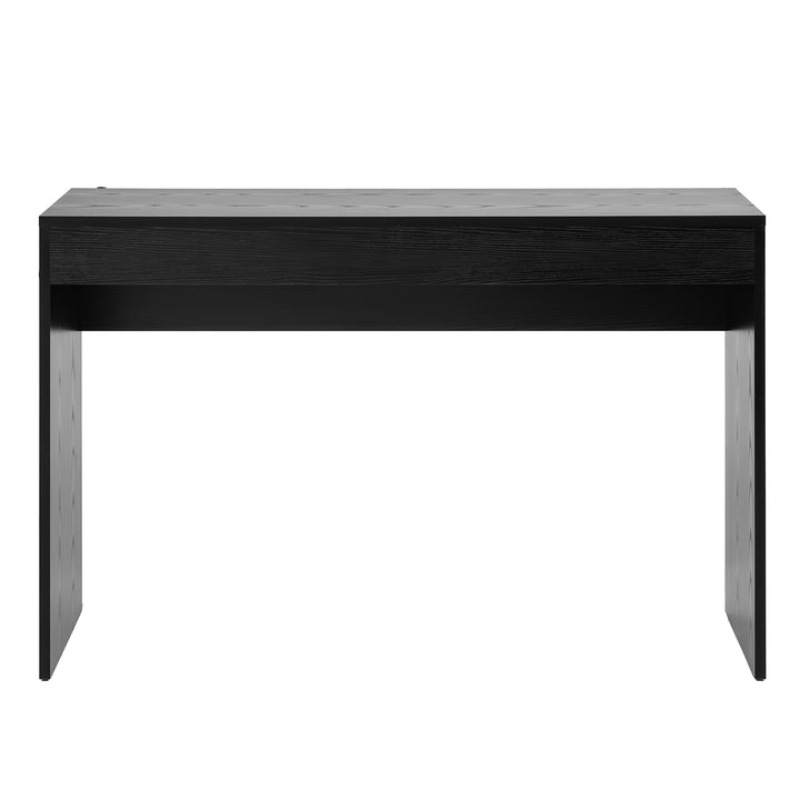 Monroe Black Wood-Grain Console Table 120cm – product view 4