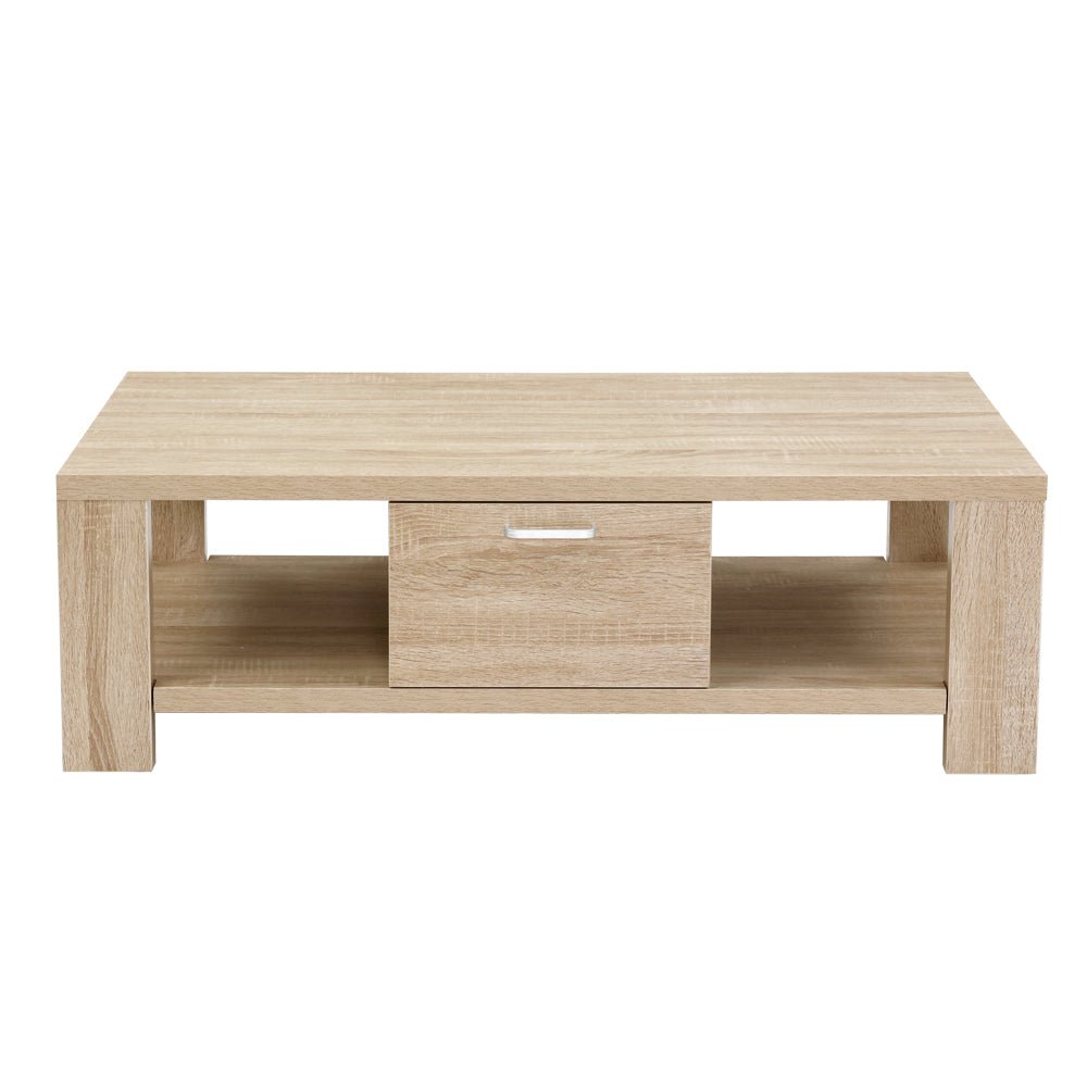 Maxi Oak Coffee Table with Drawer – product view 4