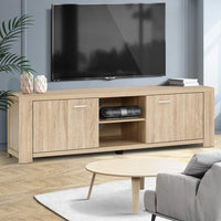 Maxi Pine TV Unit | 160cm, 2 Deep Cabinets, 2 Open Shelves & 30mm Honeycomb Board | Greenora Living Australia
