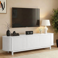 Pearl Flute White TV Unit | Greenora Living Australia