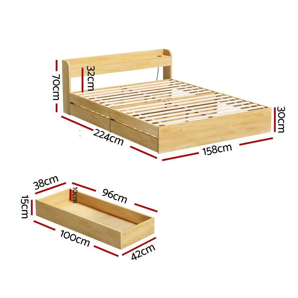 Aura Natural Complete Queen Bedroom Package – 5 Piece – product view 2