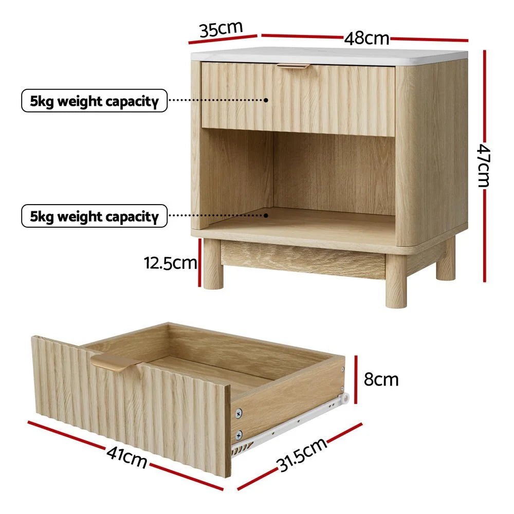 Aura Natural Complete Queen Bedroom Package – 5 Piece – product view 4