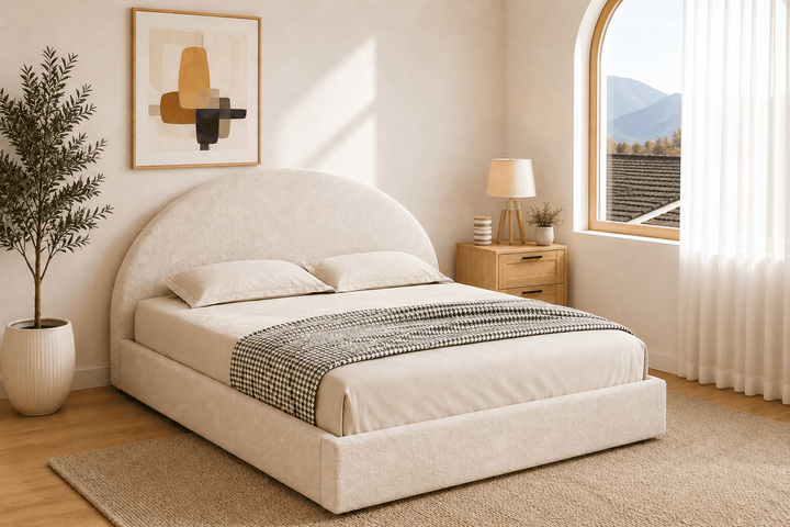 Ella Comfort Queen Bedroom Package – Bed, Mattress &amp; FREE Bedside Table – product view 2