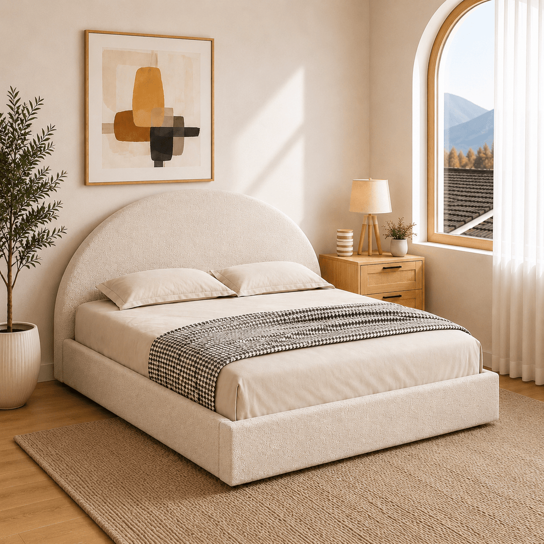 Ella Comfort Queen Bedroom Package – Bed, Mattress & FREE Bedside Table