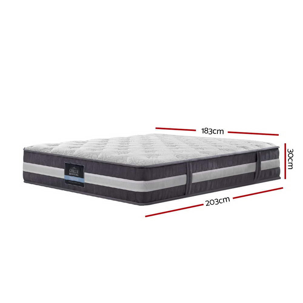 DreamZone King Mattress – 30cm Tight Top 7-Zone Pocket Spring Medium Firm - Greenora Living
