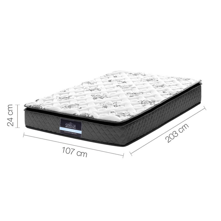 DreamZone King Single Mattress – 24cm Pillow Top Pocket Spring - Greenora Living