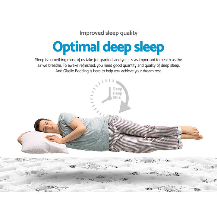 DreamZone King Single Mattress – 24cm Pillow Top Pocket Spring - Greenora Living