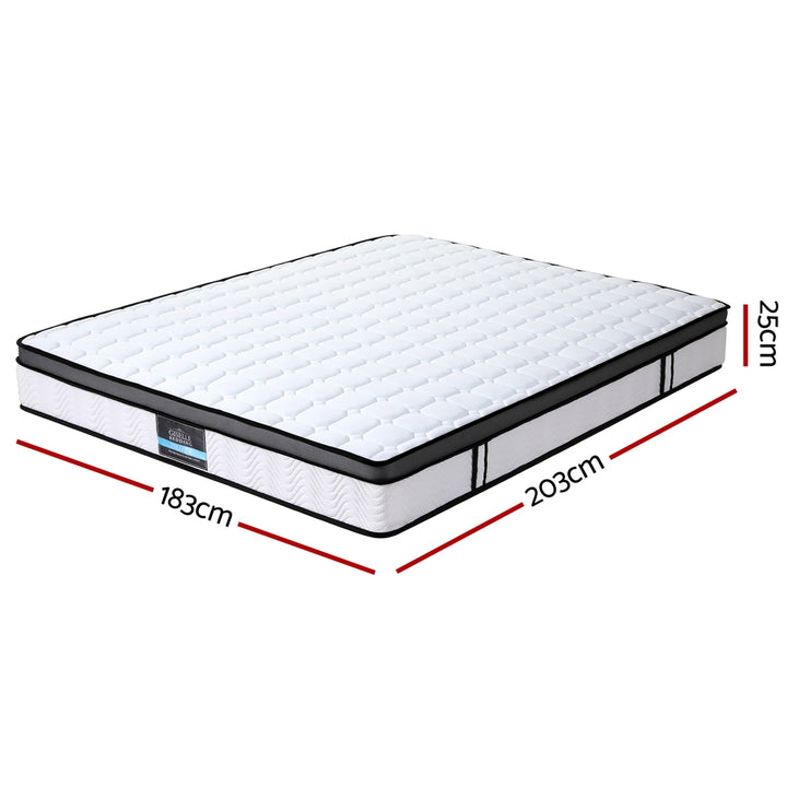 DreamZone King Mattress – 25cm Cool Gel Memory Foam Bonnell Spring Medium Firm - Greenora Living
