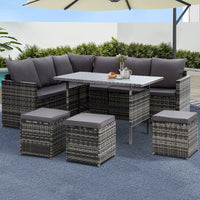 Alfresco 9-Seater Outdoor Sofa Dining Set | Greenora Living Australia